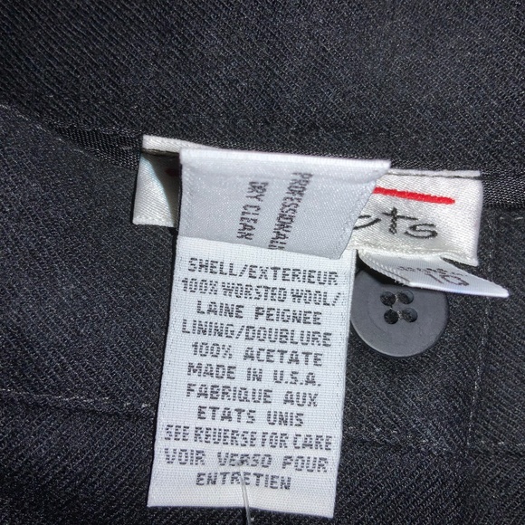 Talbots wool trousers Sz 10 high waist cuffed pleats pockets lined vintage - Picture 7 of 8